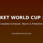 Cricket World Cup 2026: Complete Schedule, Teams, and Predictions