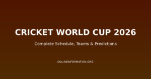 Cricket World Cup 2026: Complete Schedule, Teams, and Predictions