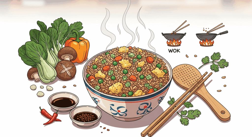 Vegetable Fried Rice – Quick Chinese Style Recipe