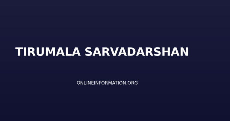 Tirumala Sarvadarshan: Free Darshan Guide, Token System, Waiting Time and Complete Tips