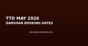 TTD May 2026 Darshan Booking Dates: SED Quota, Seva Schedule and Complete Guide